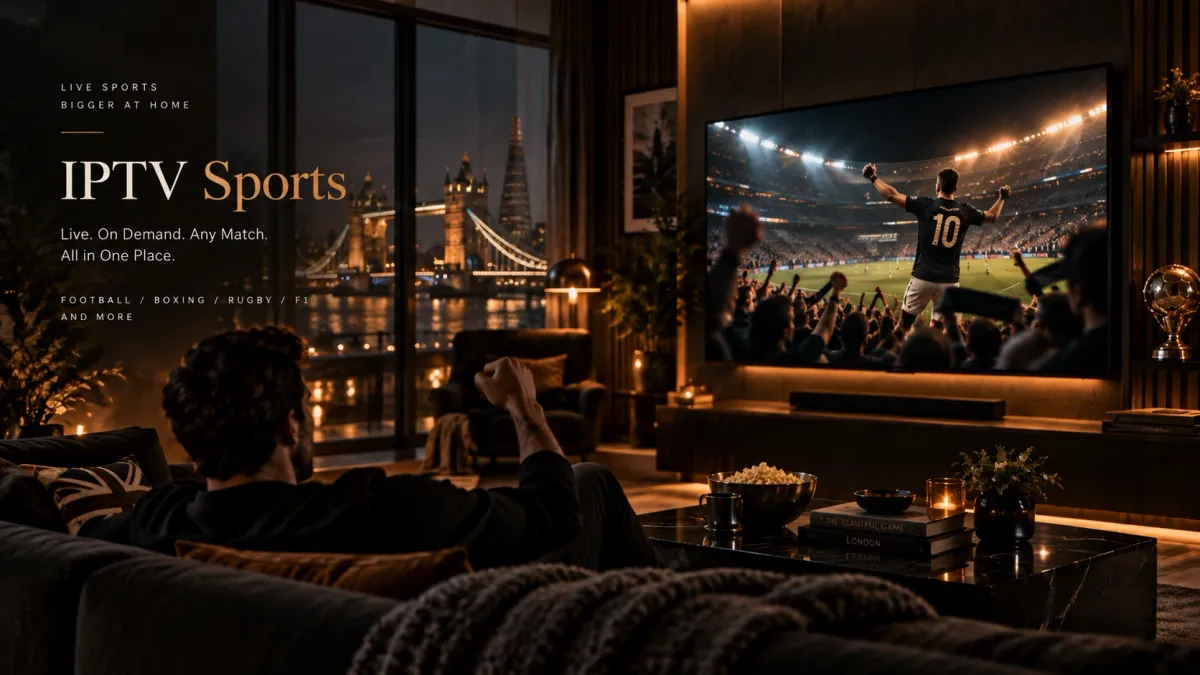 UK IPTV sports viewing guide for football, F1, cricket, rugby and live-event performance