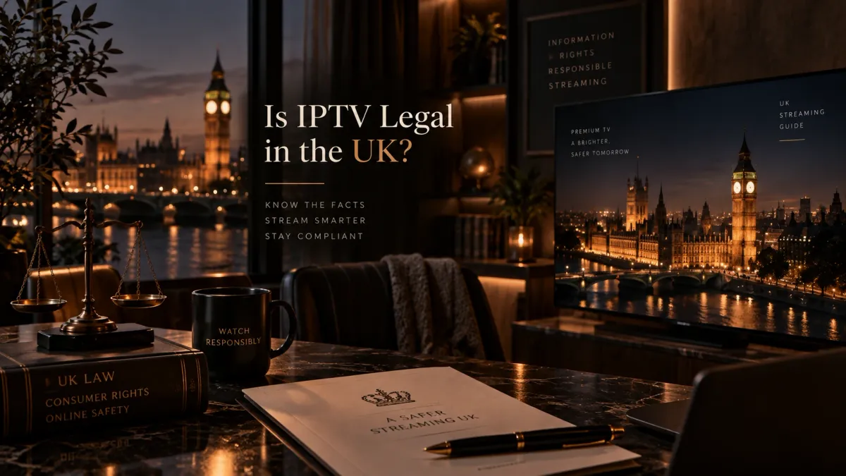 UK IPTV legality explained through licensed and unauthorised streaming paths